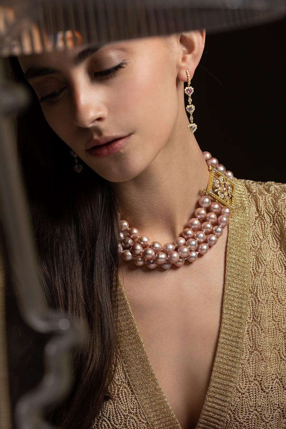 TANYA FARAH-Bloom Necklace-YELLOW GOLD
