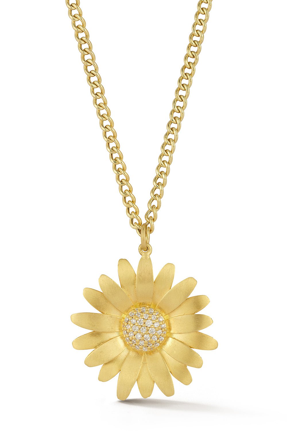 TANYA FARAH-Daisy Diamond Necklace-YELLOW GOLD