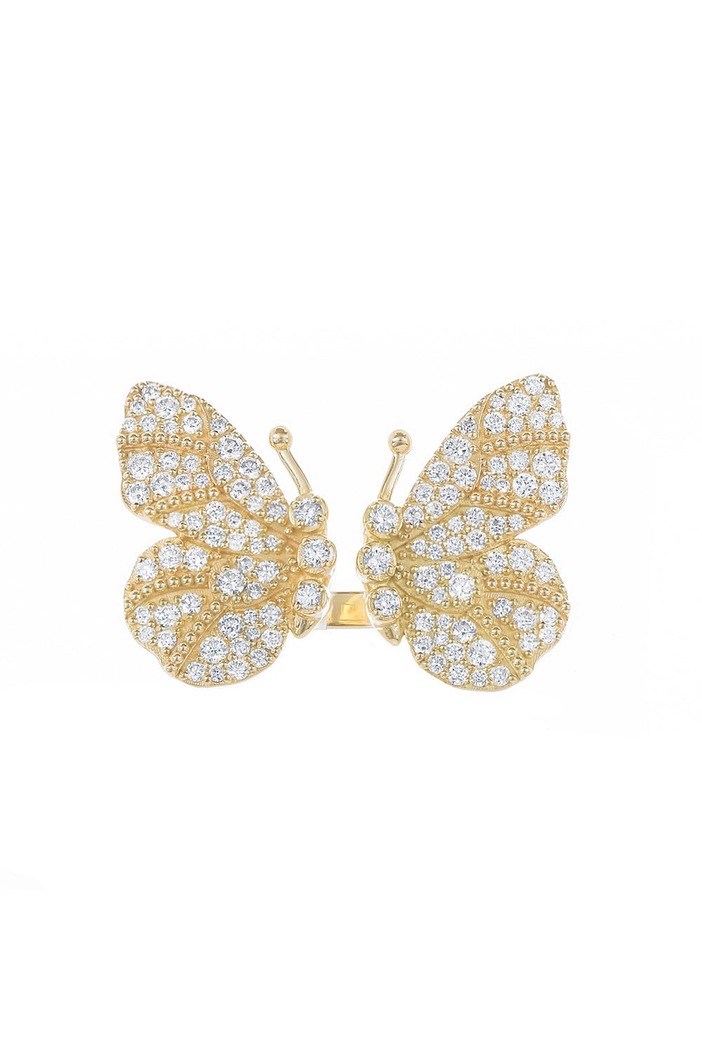 Diamond Butterfly Ring