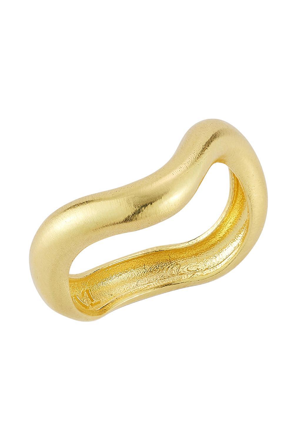  Wave Band Ring-YELLOW GOLD-6.5-JEWELRYFINE JEWELRING-TANYA FARAH 