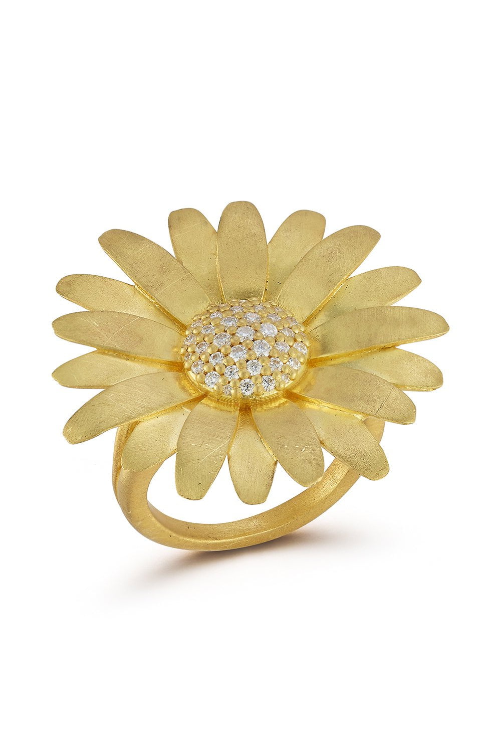 TANYA FARAH-Daisy Diamond Ring-YELLOW GOLD