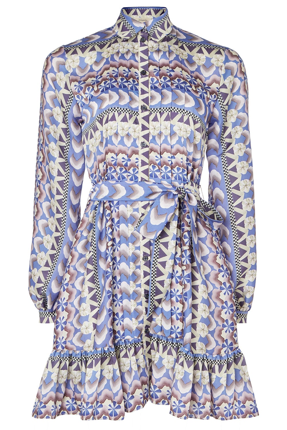 TEMPERLEY LONDON-Phlox Print Mini Dress-