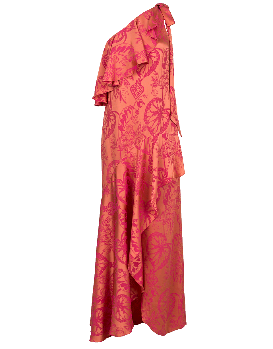 TEMPERLEY LONDON-Orbit Ruffle Dress-FUSCHIA