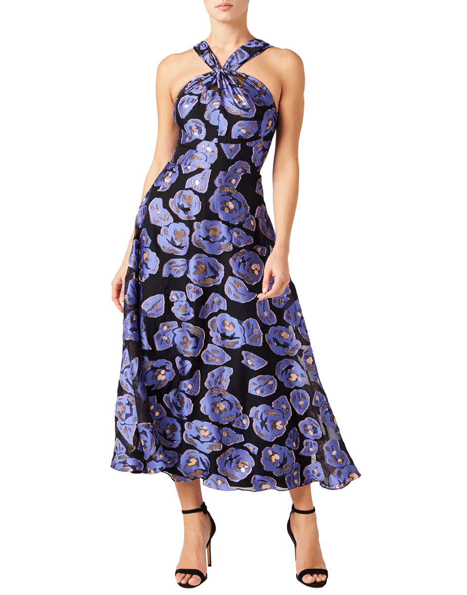 TEMPERLEY LONDON-Grape Honeymoon Ruffle Dress-