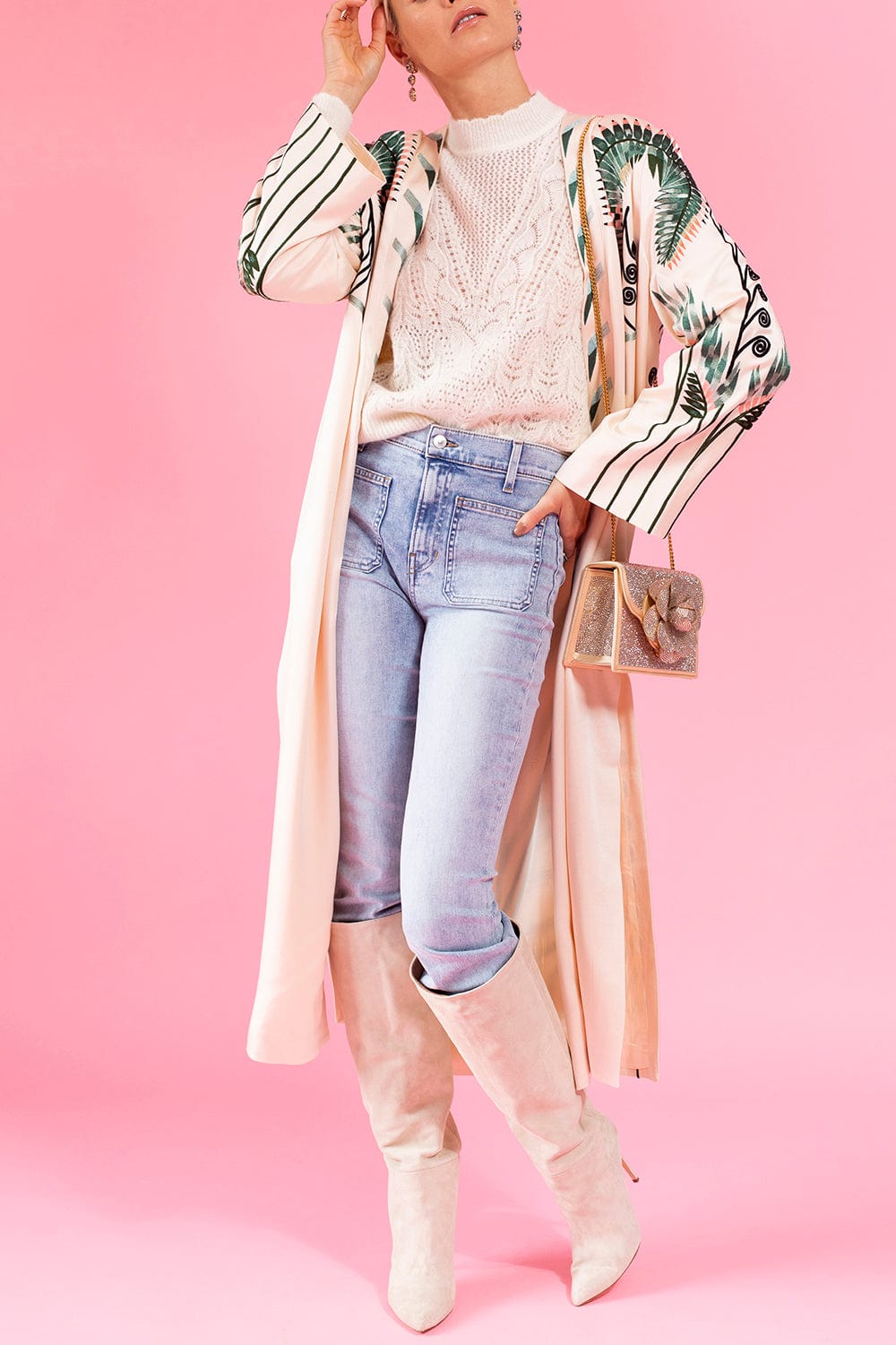 TEMPERLEY LONDON-Farrah Kimono-PSTLPRCH