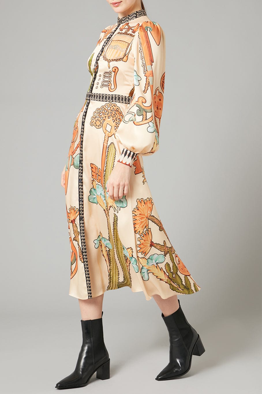 TEMPERLEY LONDON-Palomino Print Shirt Dress-