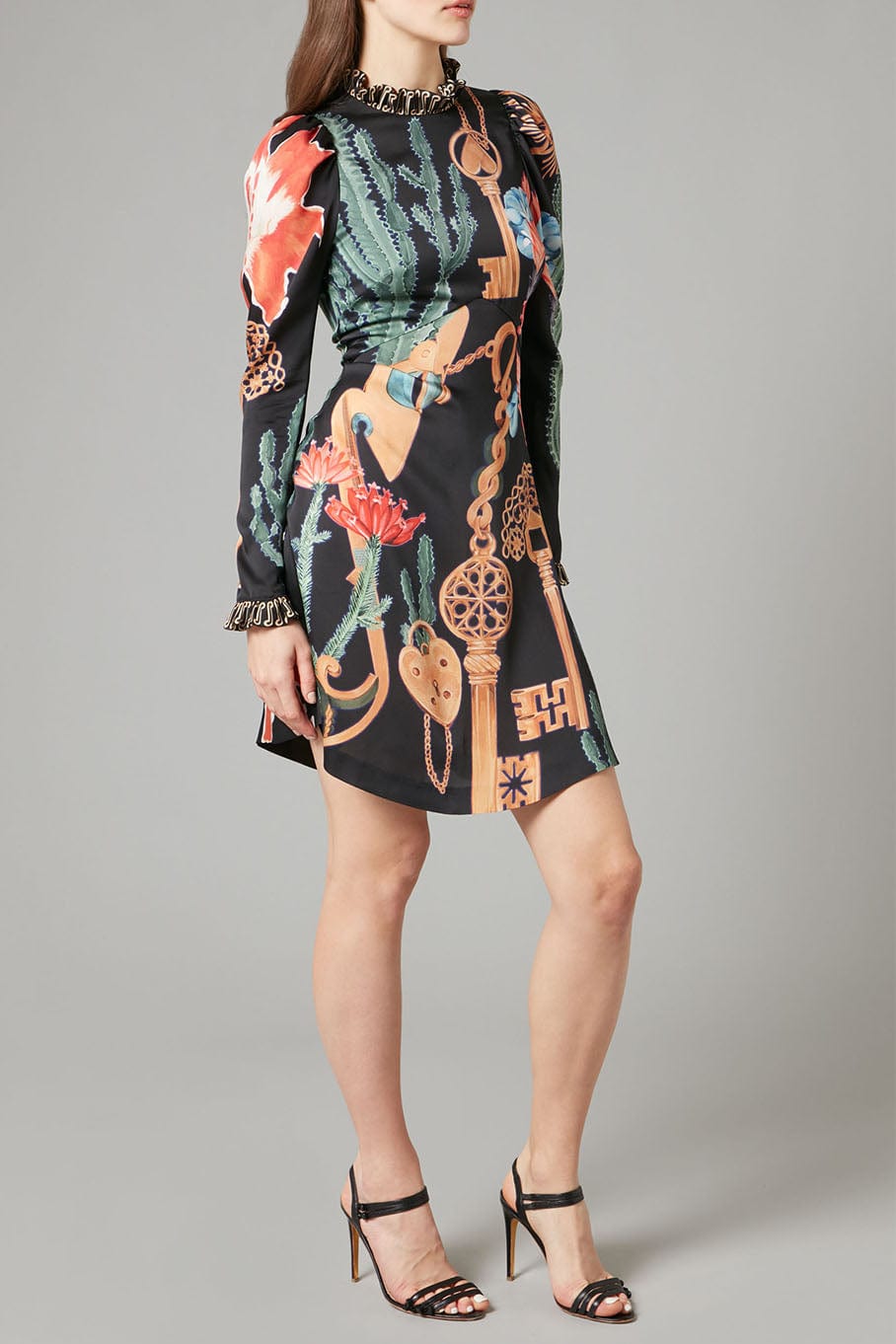 TEMPERLEY LONDON-Palomino Print Mini Dress-
