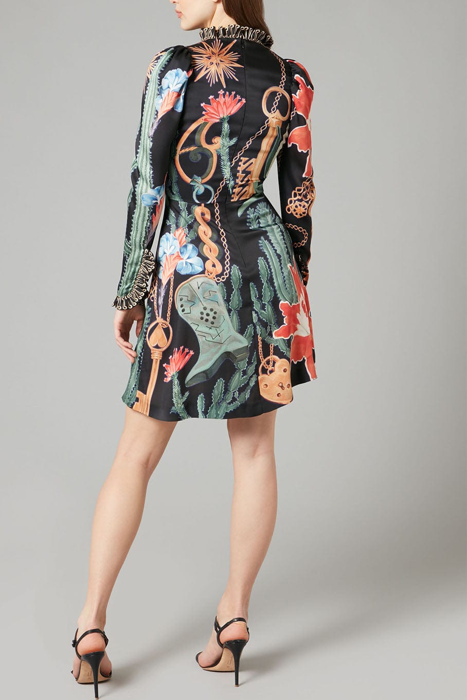 TEMPERLEY LONDON-Palomino Print Mini Dress-