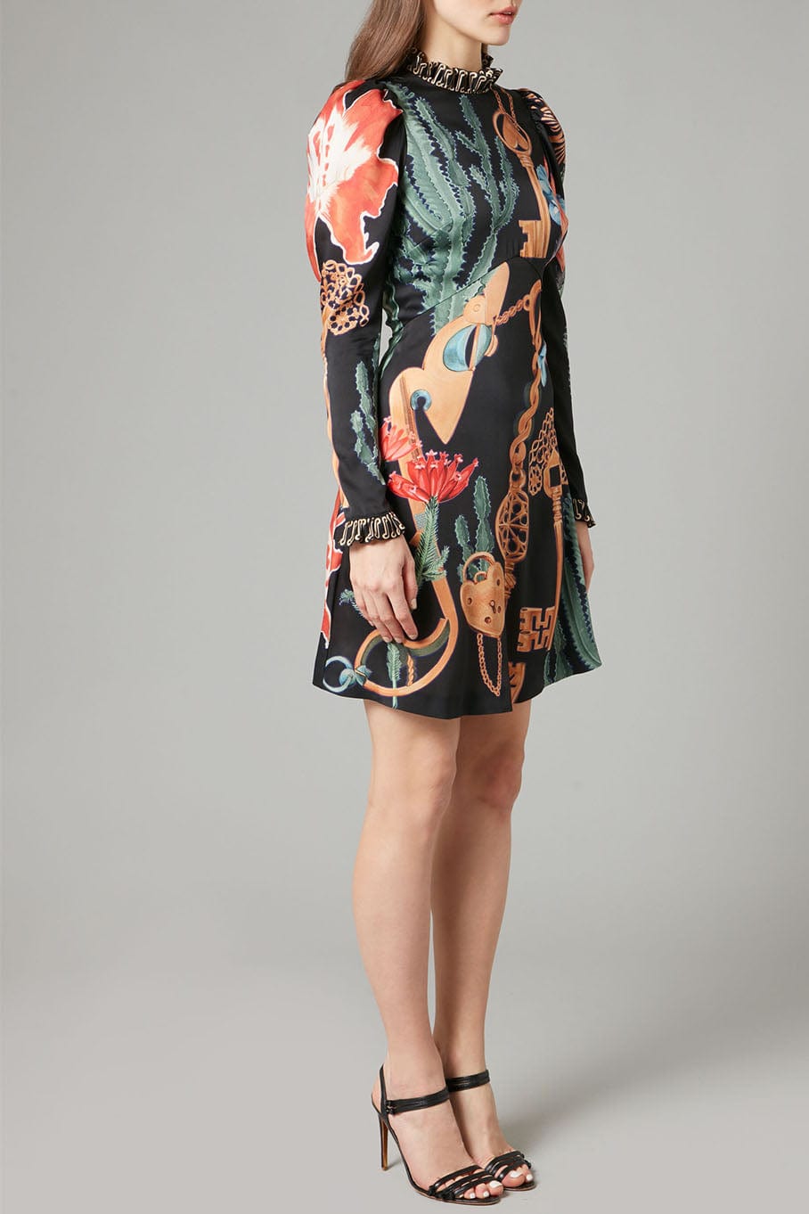 TEMPERLEY LONDON-Palomino Print Mini Dress-