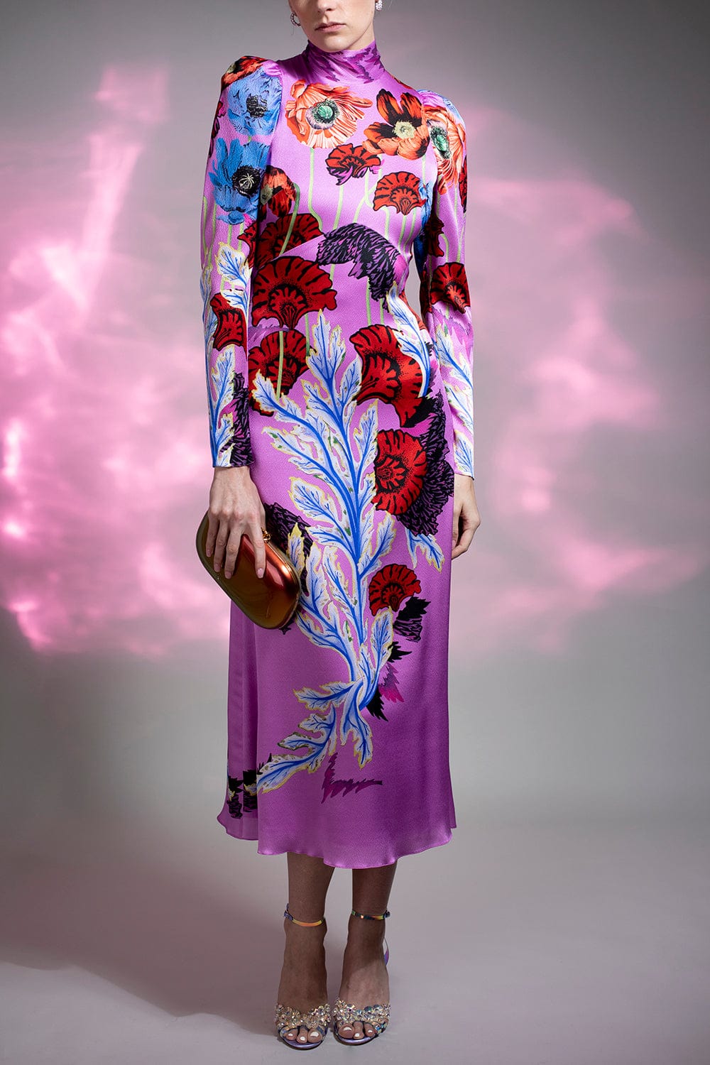 TEMPERLEY LONDON-Avril Print Tie Dress-