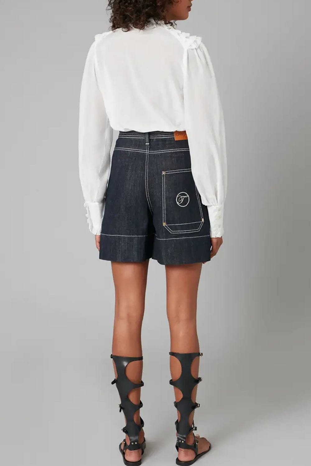 TEMPERLEY LONDON-Jerry Denim Shorts-