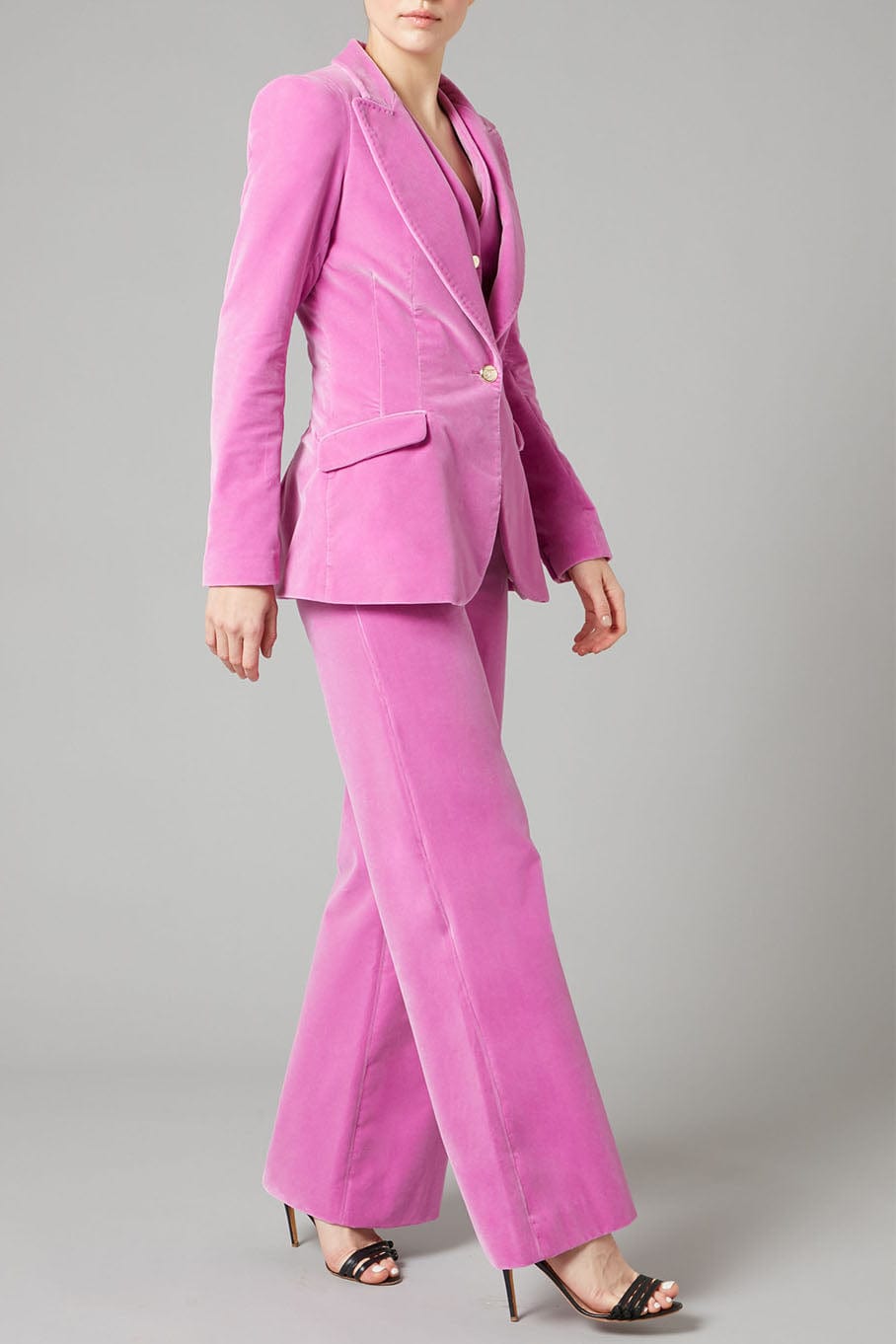 TEMPERLEY LONDON-Clove Velvet Waisted Trousers-
