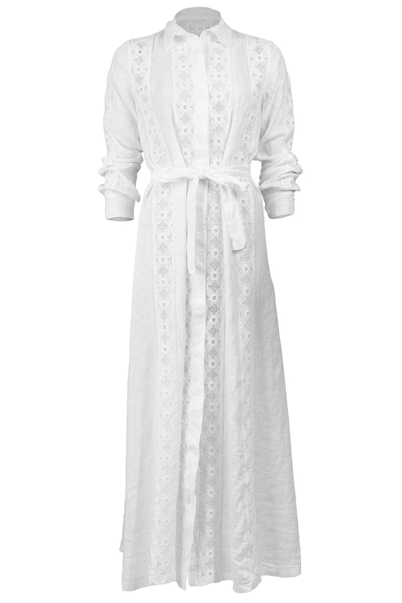 TEMPTATION POSITANO-Minerva Long Sleeve Long Shirt Dress-