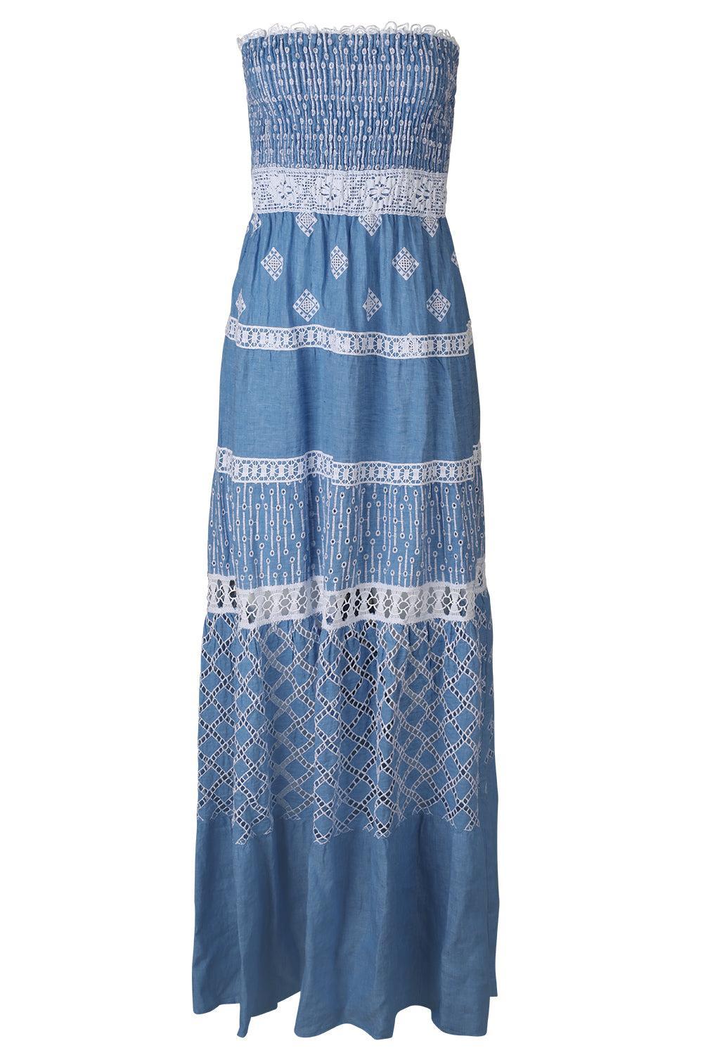 Alloro Dress-BLUE-XS-CLOTHINGDRESSCASUAL-TEMPTATION POSITANO