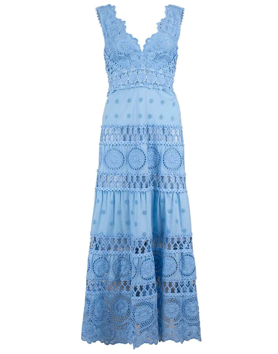 TEMPTATION POSITANO-Asuncion Sleeveless V-Neck Cielo Maxi Dress-