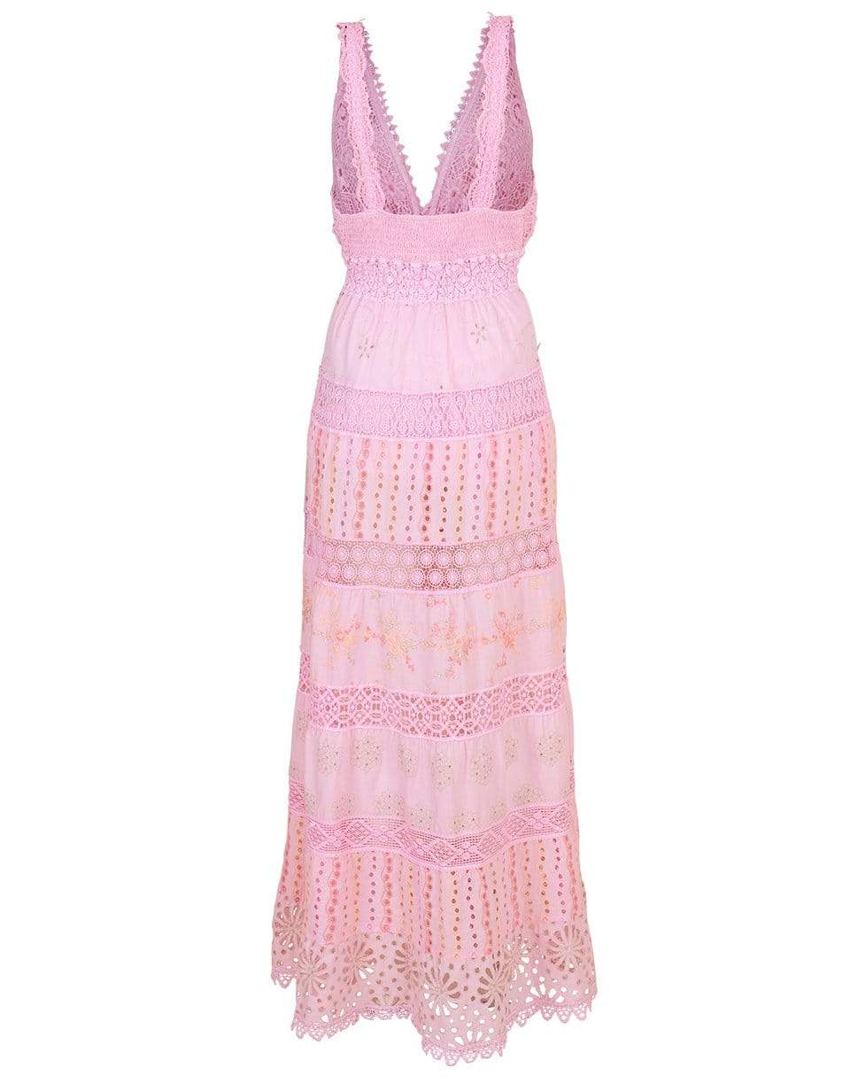 TEMPTATION POSITANO-Santos V-Neck Long Dress-LT PINK