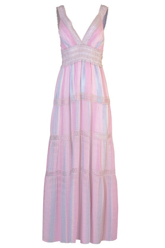 TEMPTATION POSITANO-Embroidered Maxi Dress-