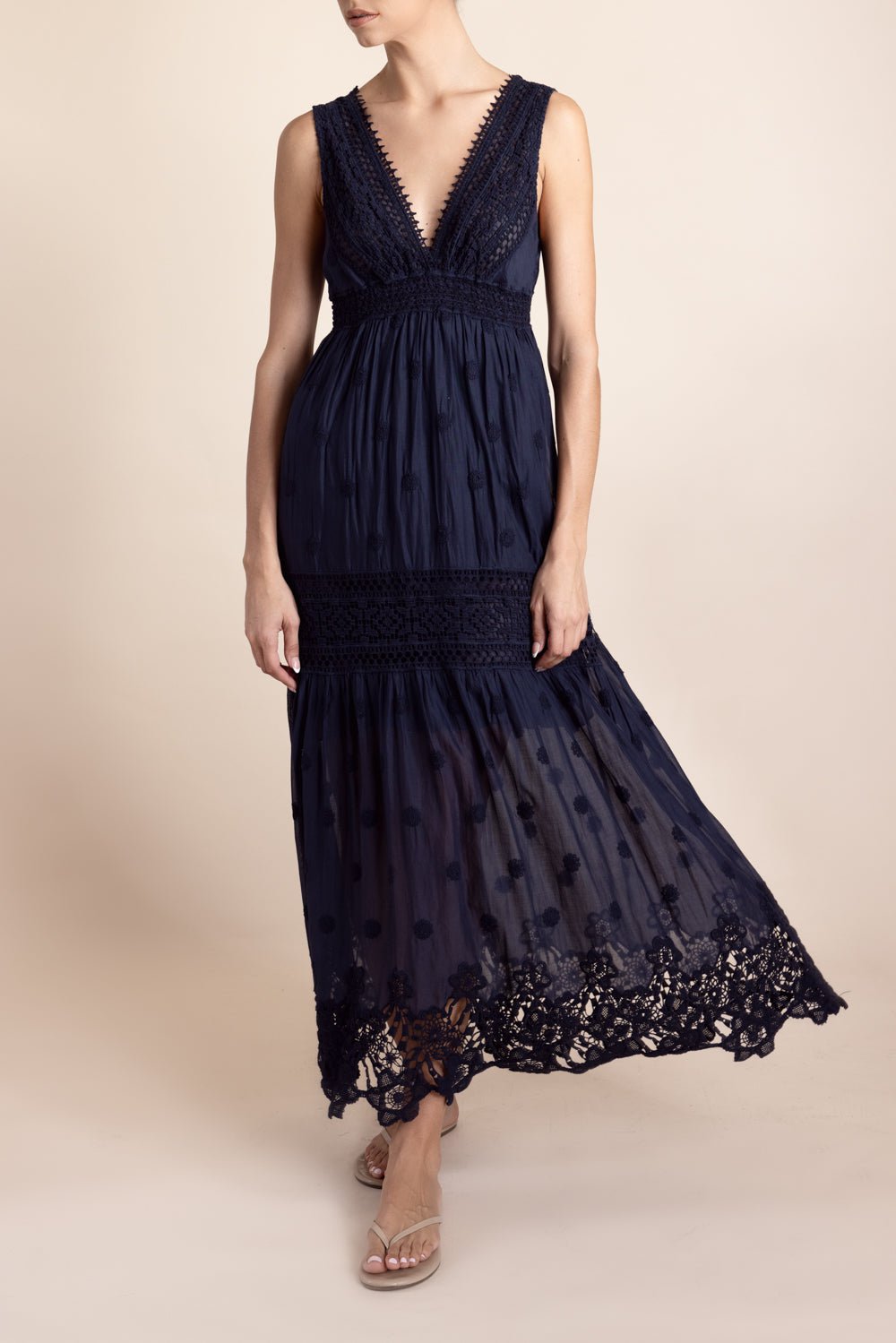 TEMPTATION POSITANO-Selma Dress - Navy-