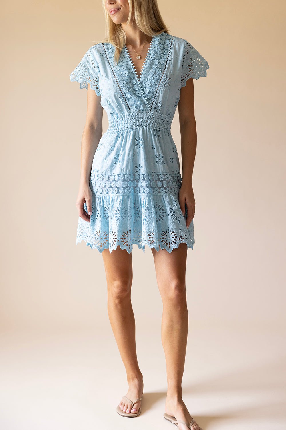 TEMPTATION POSITANO-Summer Dress - Aqua-