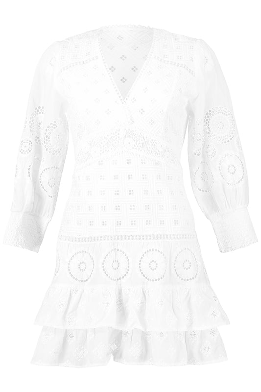 Mala Dress-WHITE-XS-CLOTHINGDRESSCASUAL-TEMPTATION POSITANO