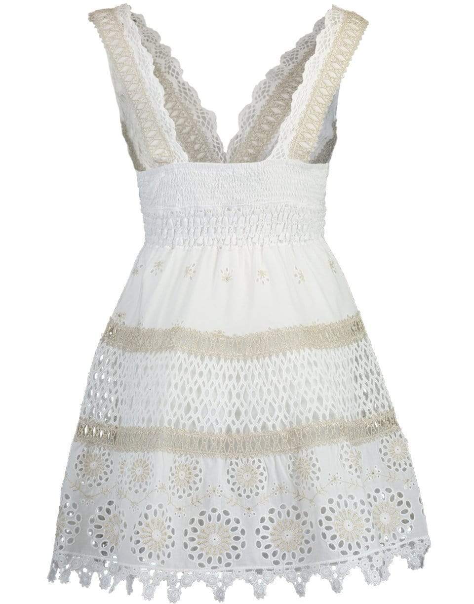 TEMPTATION POSITANO-Embroidered Polonia Mini Dress-