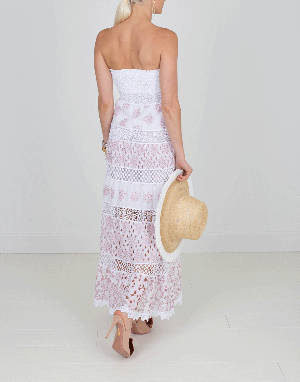 TEMPTATION POSITANO-Smock Strapless Maxi Dress-