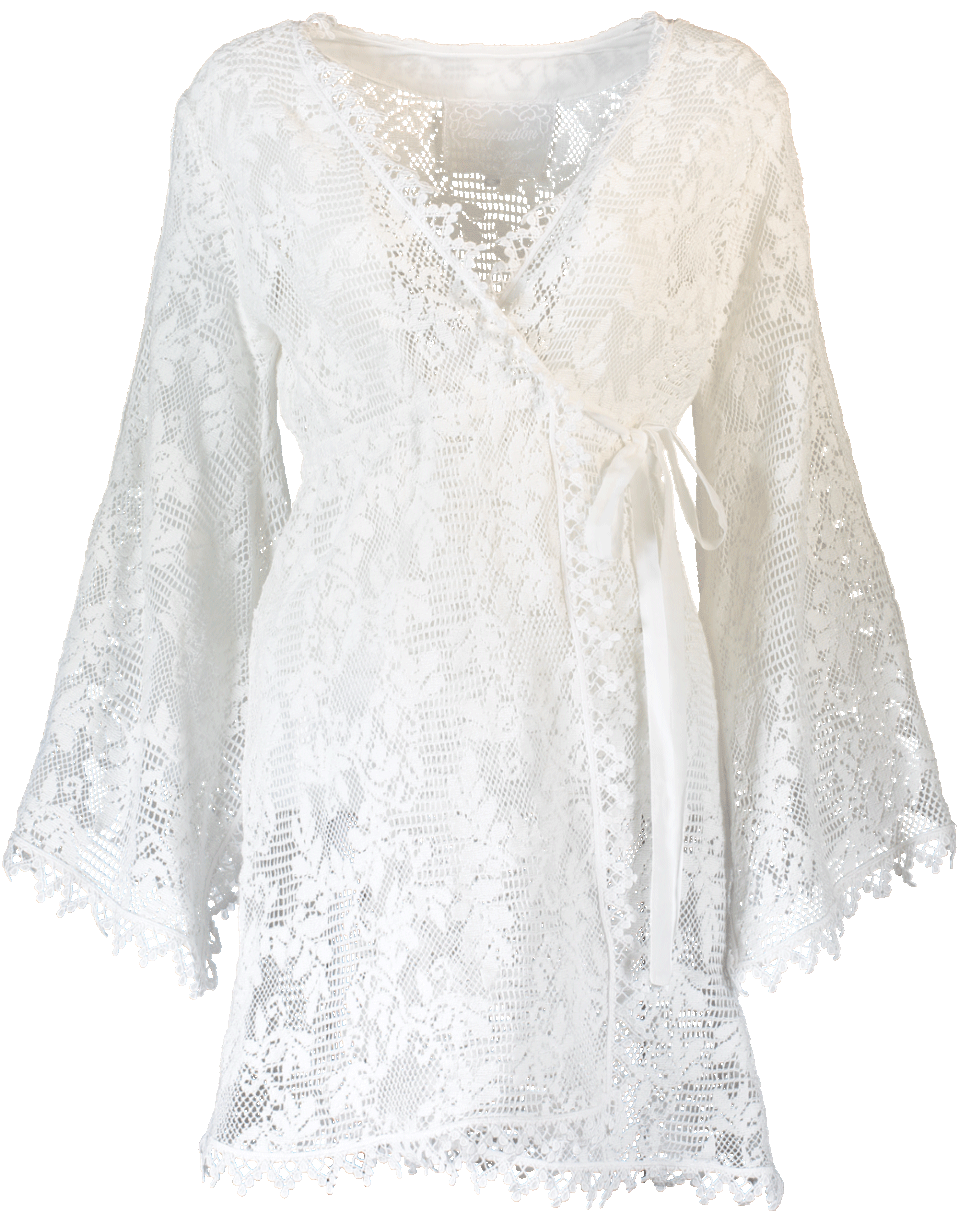 TEMPTATION POSITANO-Pico Crochet Robe-