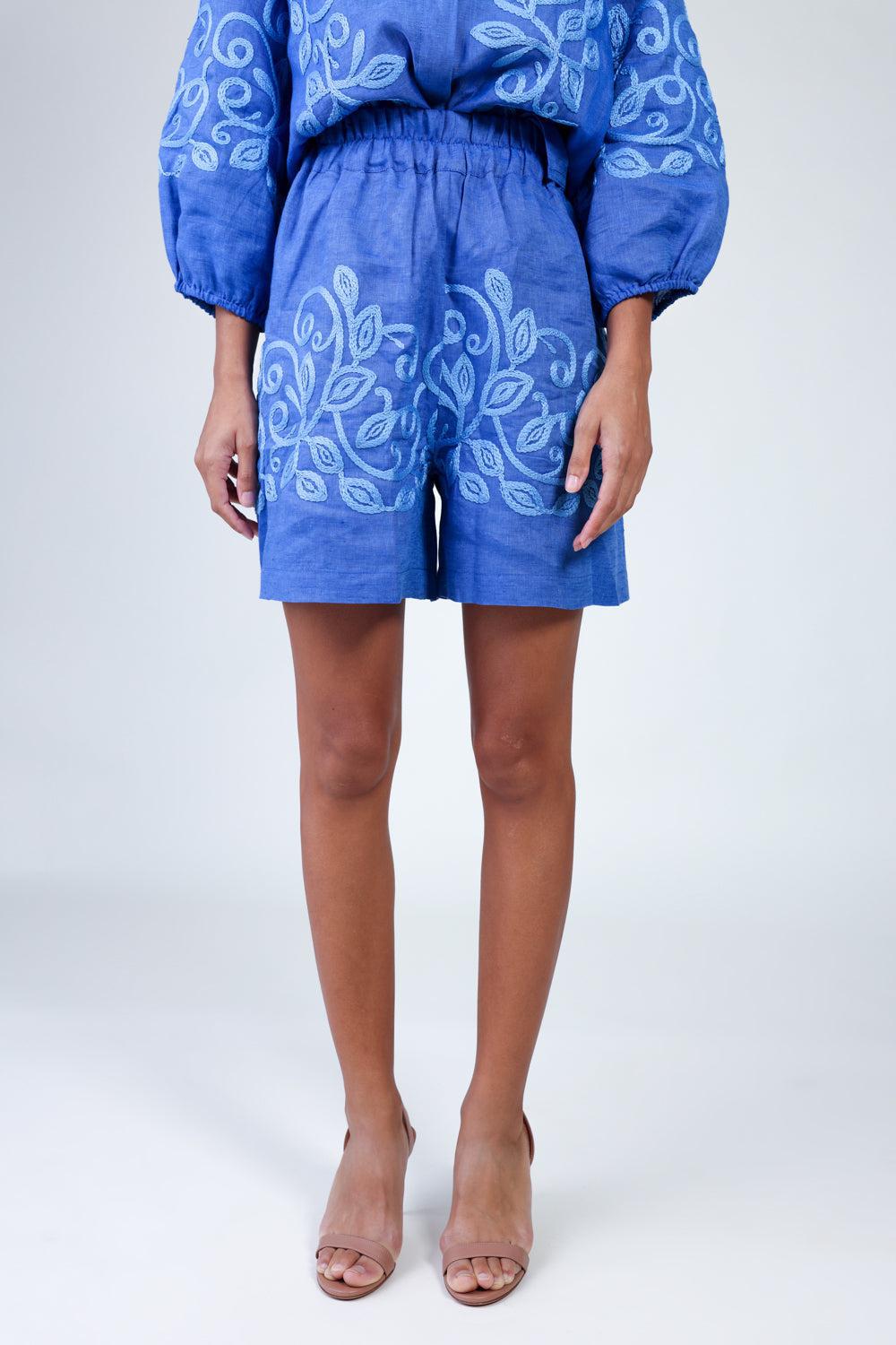Tigri Shorts-BLUE-XS-CLOTHINGPANTSHORT-TEMPTATION POSITANO