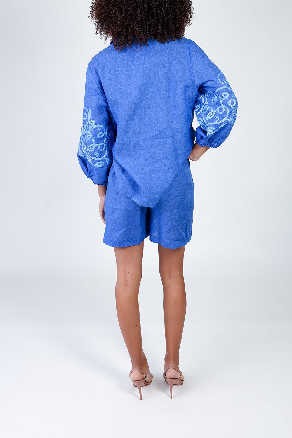 Tigri Shorts-BLUE-XS-CLOTHINGPANTSHORT-TEMPTATION POSITANO