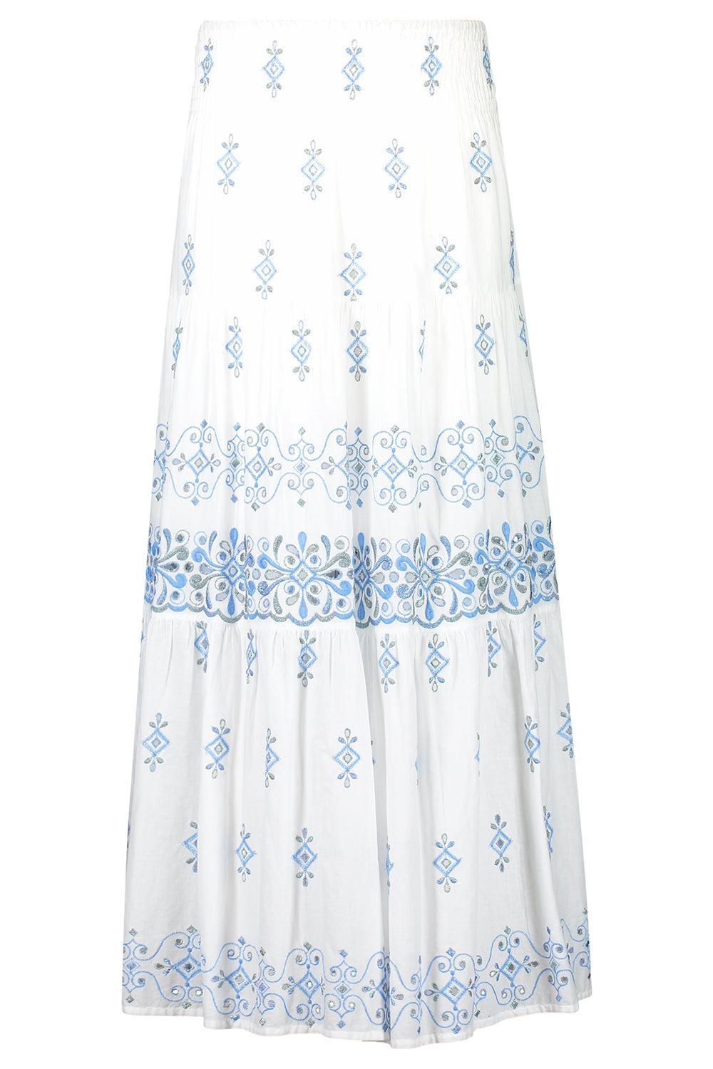 Sorbetto Skirt-BLUE-XS-CLOTHINGSKIRTMAXI-TEMPTATION POSITANO