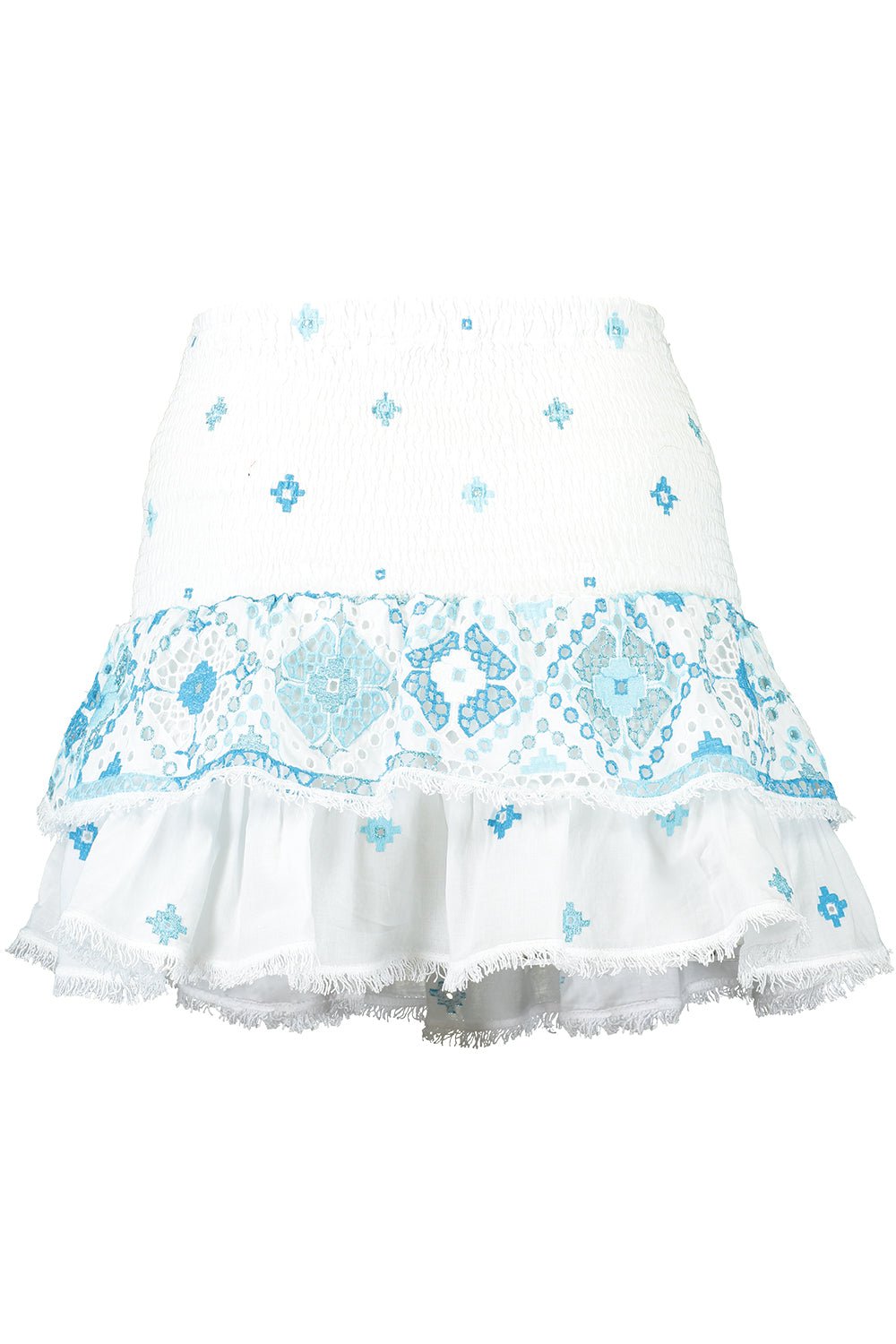 TEMPTATION POSITANO-Embroidered Mini Skirt-