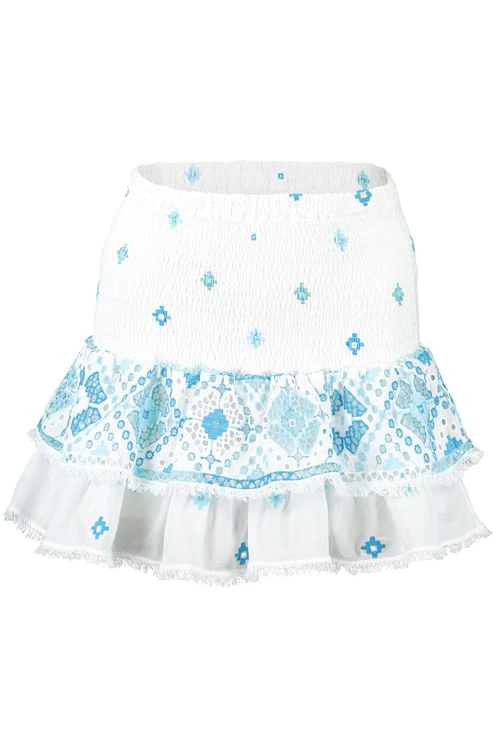 TEMPTATION POSITANO-Embroidered Mini Skirt-