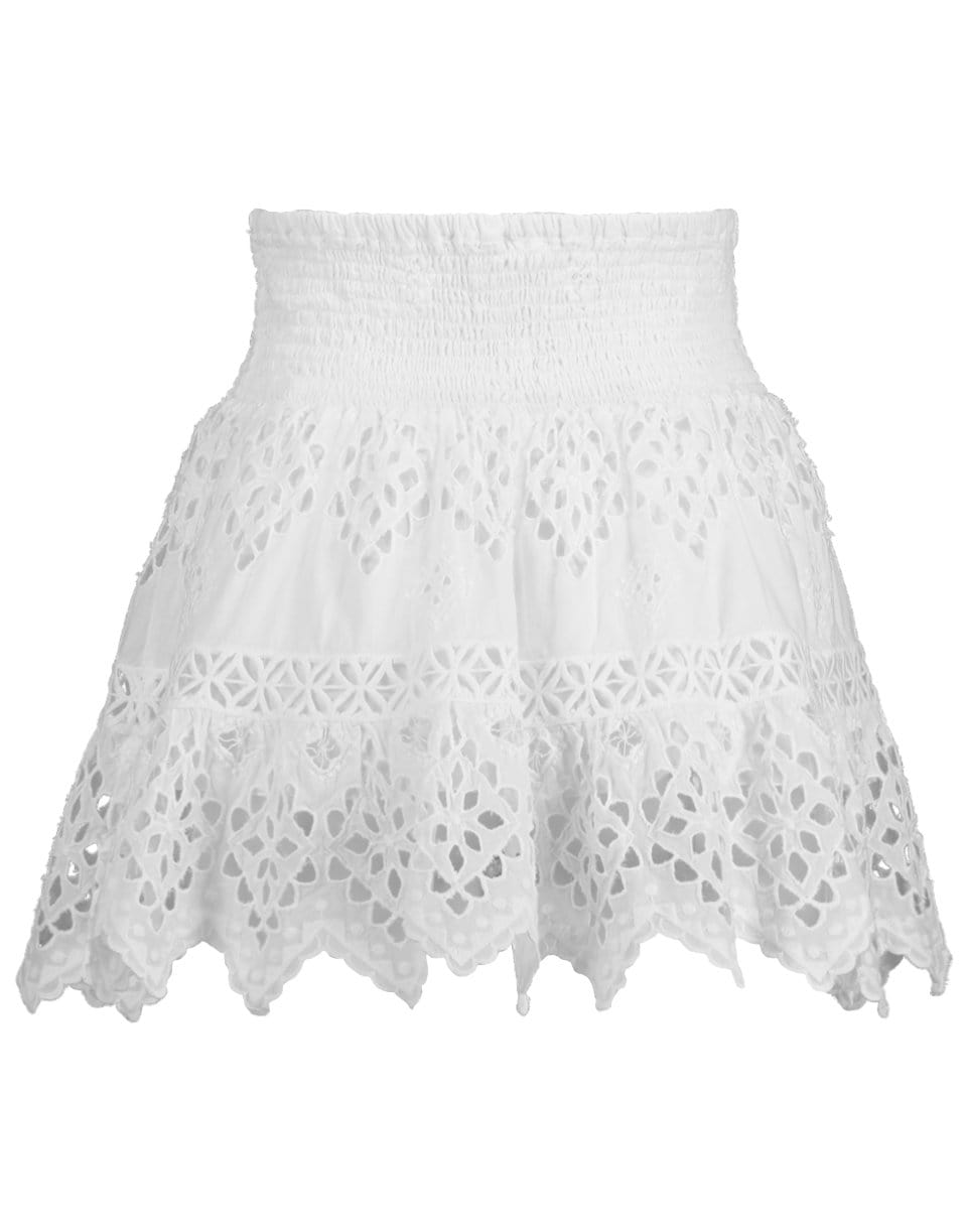 TEMPTATION POSITANO-Vaticano Smocked Waist Mini Skirt-
