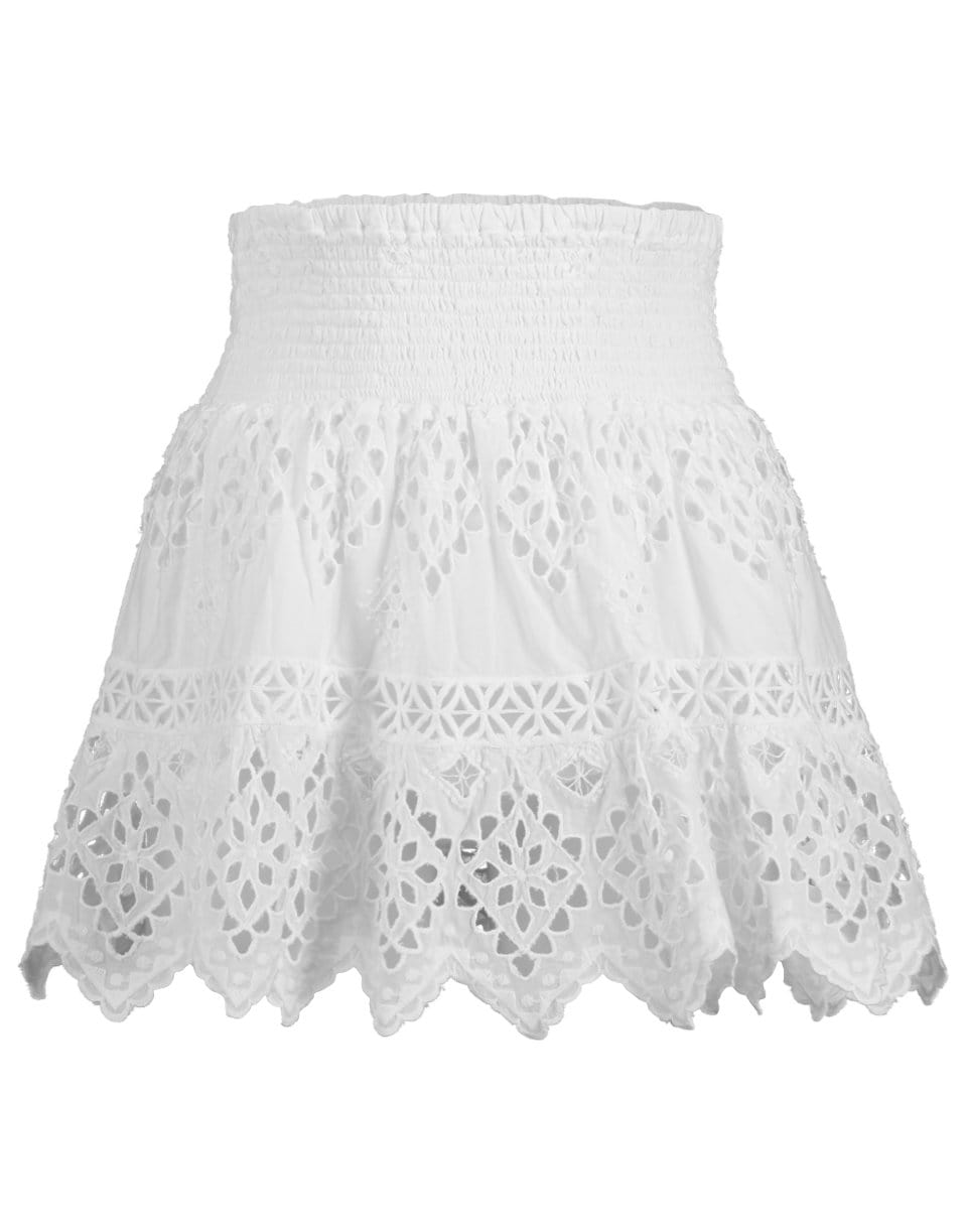 TEMPTATION POSITANO-Vaticano Smocked Waist Mini Skirt-