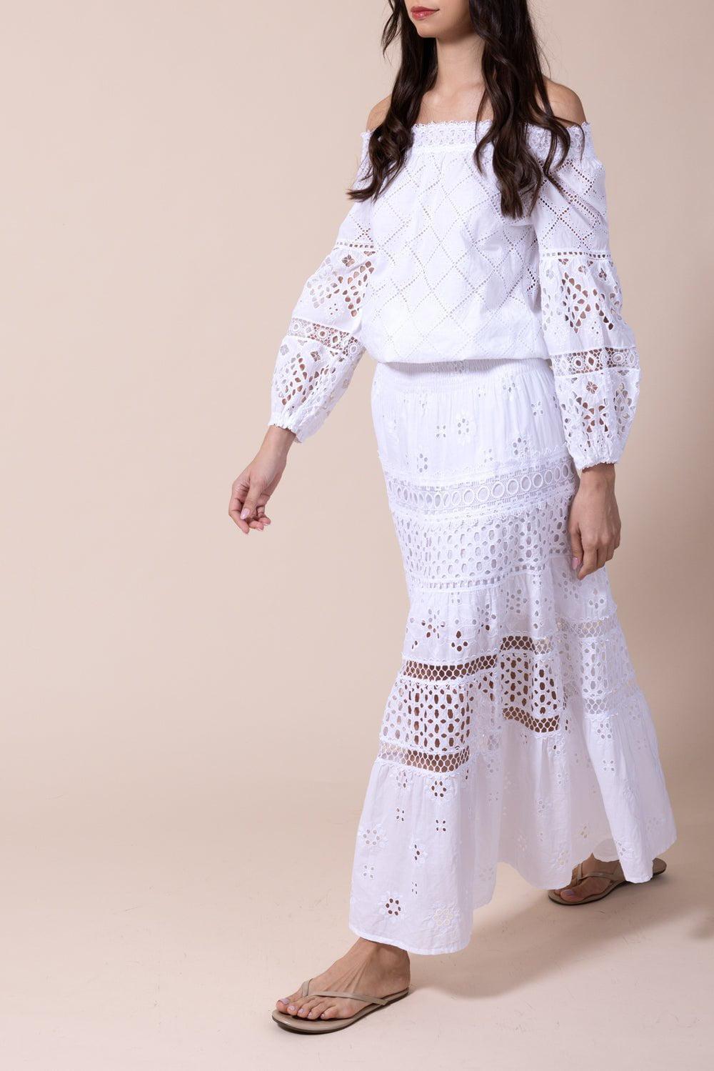 TEMPTATION POSITANO-Miramare Blouse - Bianco-