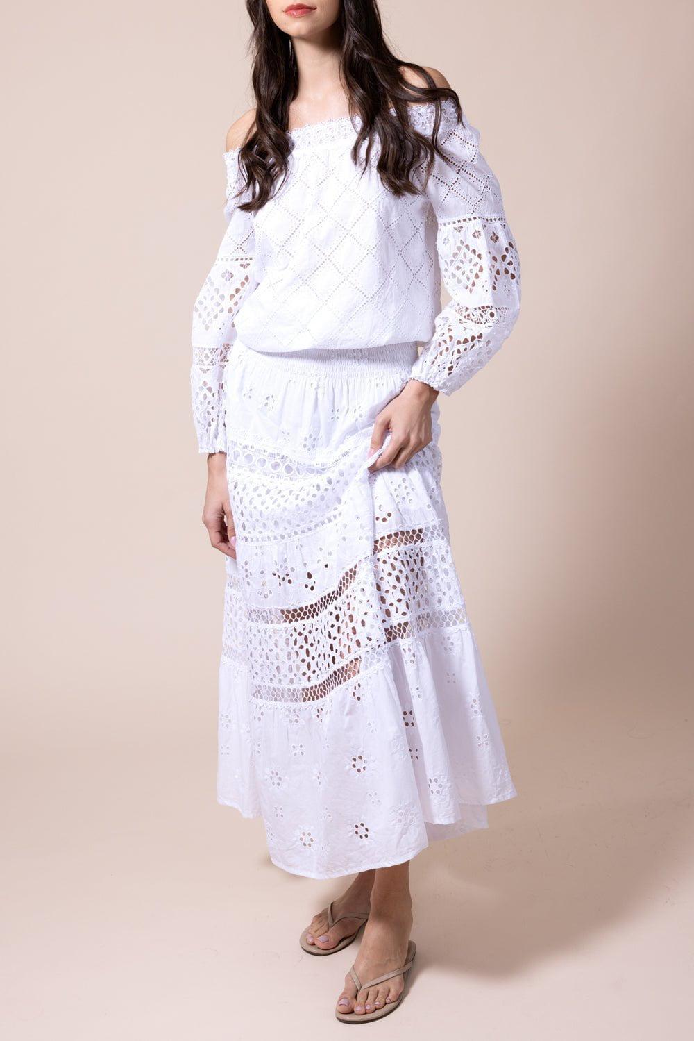 TEMPTATION POSITANO-Miramare Blouse - Bianco-