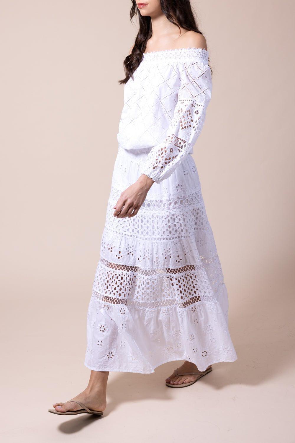 TEMPTATION POSITANO-Miramare Blouse - Bianco-