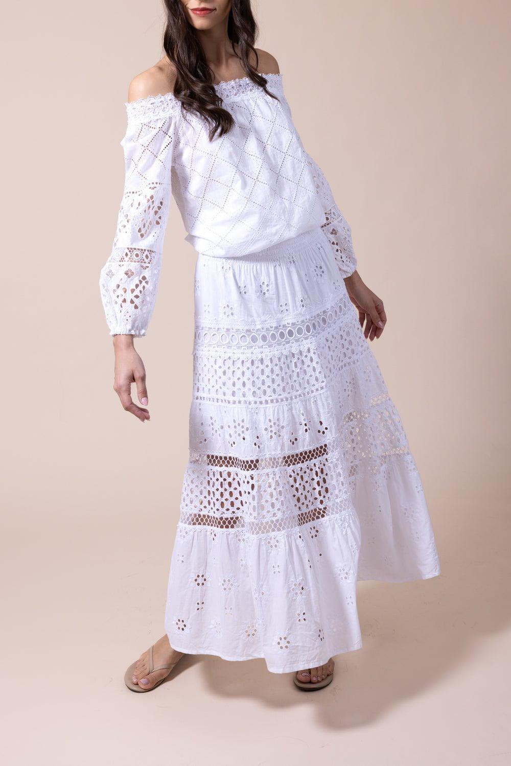 TEMPTATION POSITANO-Miramare Blouse - Bianco-