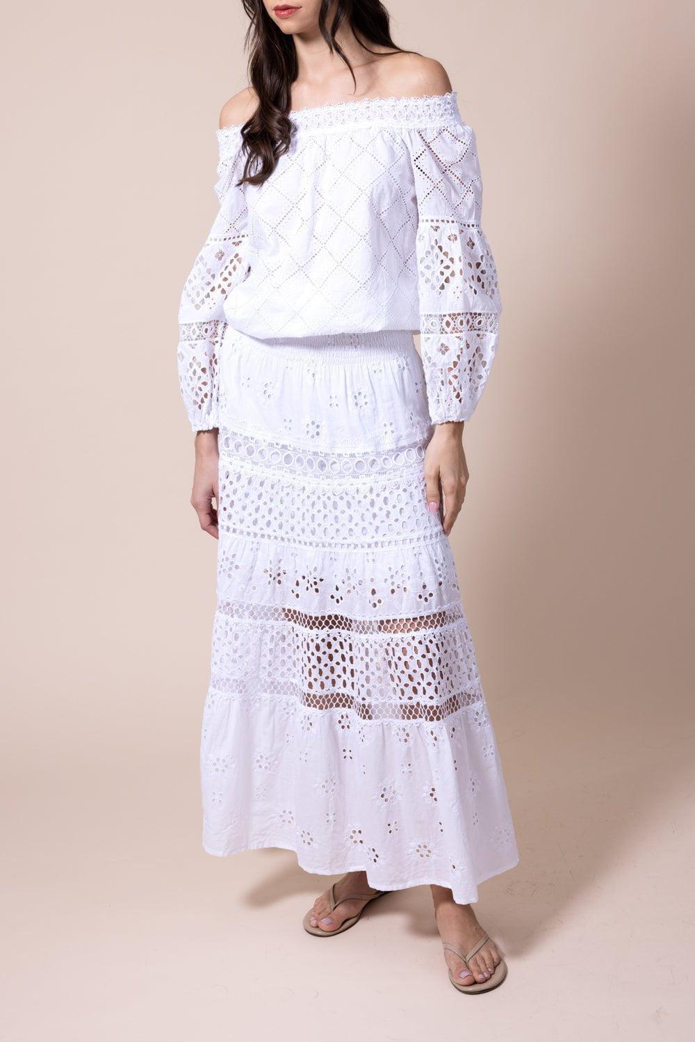 TEMPTATION POSITANO-Miramare Blouse - Bianco-