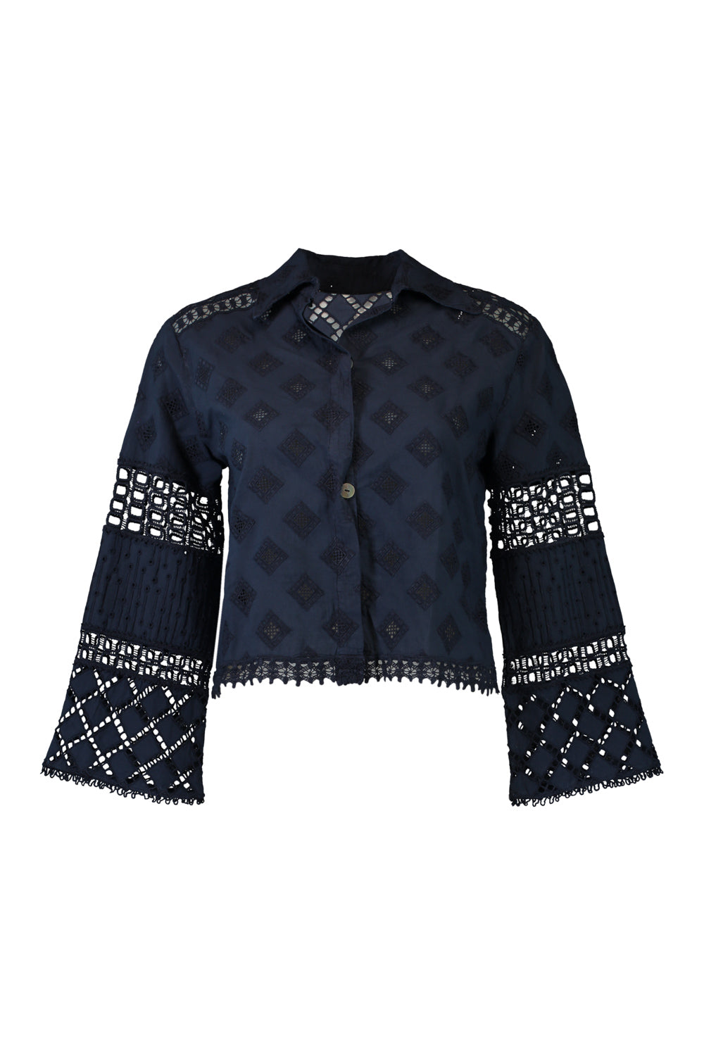 Aneto Blouse - Navy