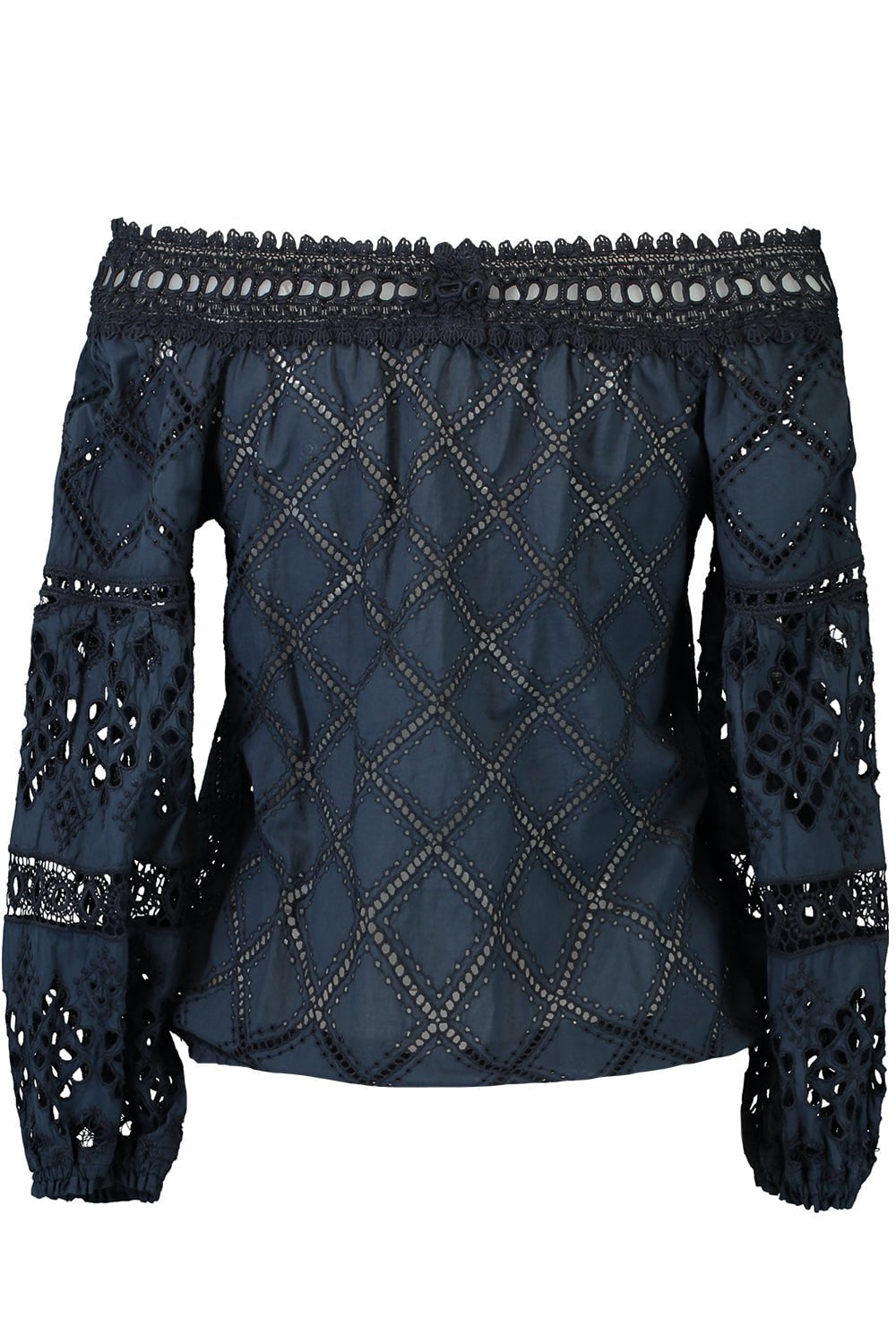 TEMPTATION POSITANO-Miramare Blouse - Navy-