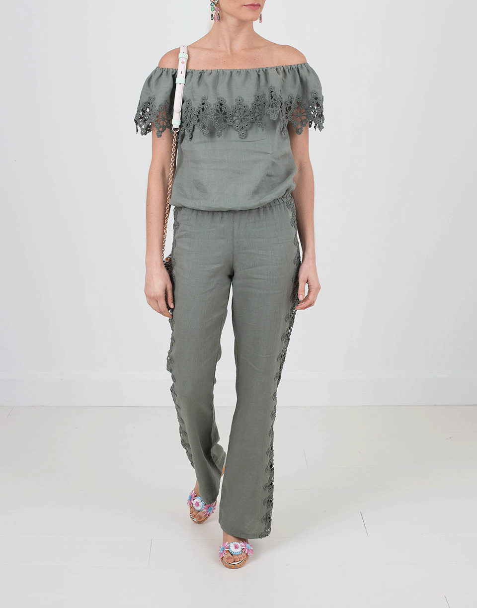 TEMPTATION POSITANO-Kure Off Shoulder Crochet Blouse-