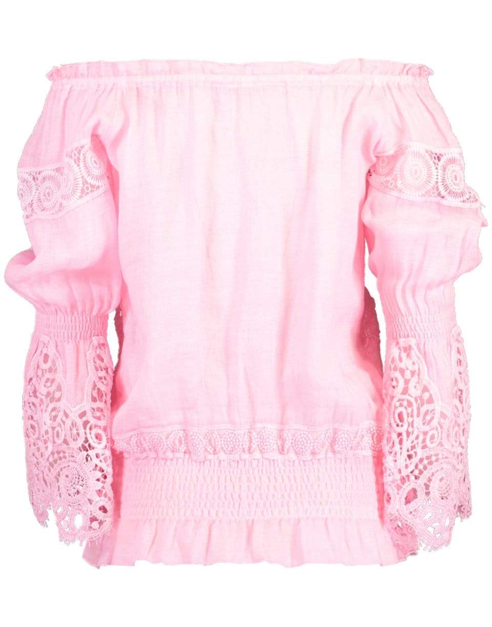 TEMPTATION POSITANO-Rose Valencia Off Shoulder Top-