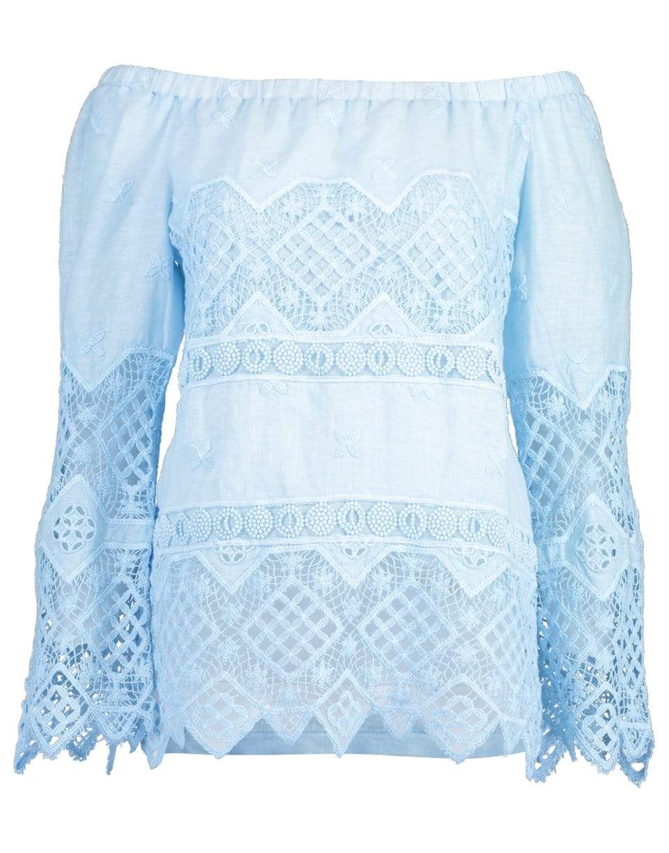 TEMPTATION POSITANO-Sky Buenos Aires Shoulder Top-