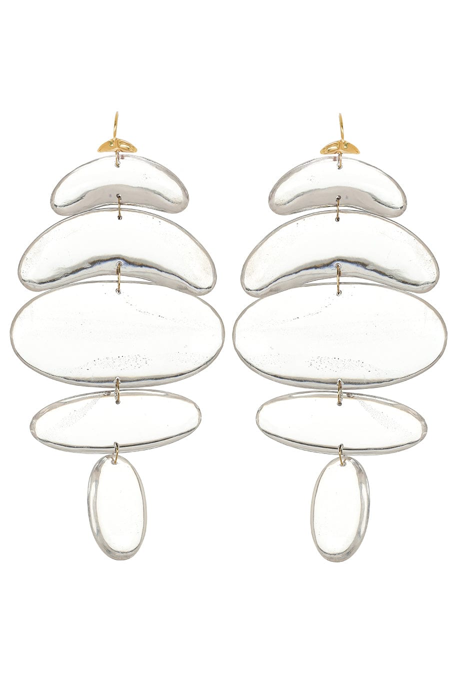 TEN THOUSAND THINGS-Large Crystal Totem II Earrings-YELLOW GOLD