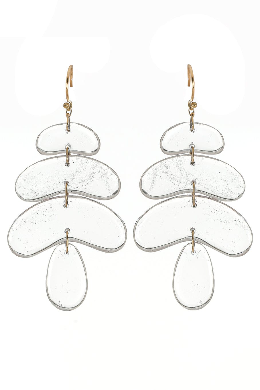 TEN THOUSAND THINGS-Small Crystal Totem Earrings-YELLOW GOLD