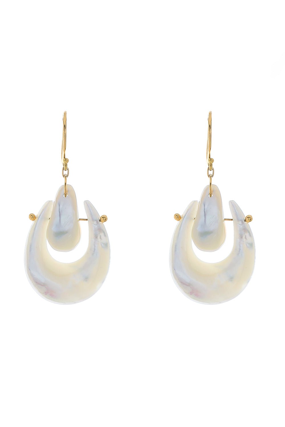 TEN THOUSAND THINGS-Small O'Keefe Pearl Earrings-YELLOW GOLD