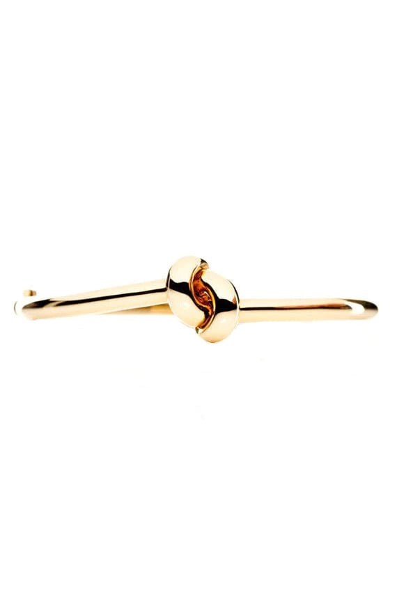 THE LOVE KNOT BY CORALIE-Thin Love Knot Bracelet-YELLOW GOLD