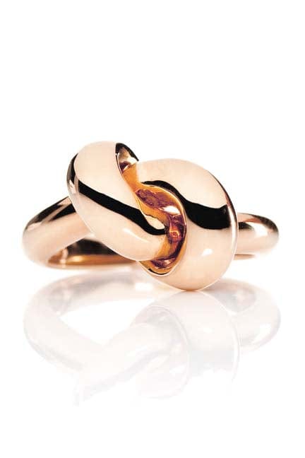 THE LOVE KNOT BY CORALIE-Rose Gold Love Knot Ring-ROSE GOLD