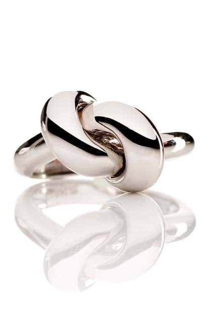 THE LOVE KNOT BY CORALIE-White Gold Love Knot Ring-WHITE GOLD